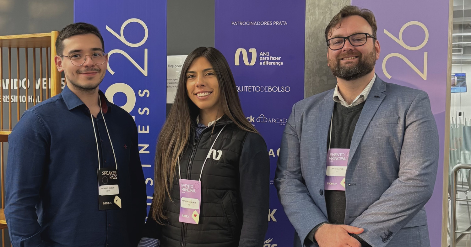 Equipe da AN1 no Tijolo Business 2026, em Porto Alegre