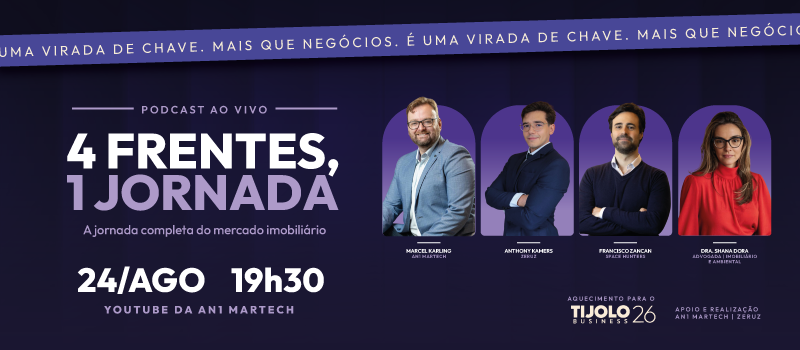 Assista ao podcast 4 Frentes, 1 Jornada ao vivo no canal da AN1 Martech no YouTube