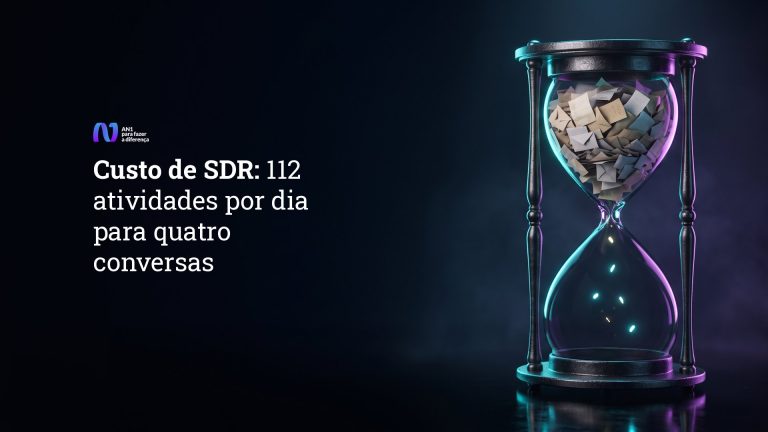 Custo de SDR: 112 atividades por dia para quatro conversas. Onde o agente entra?