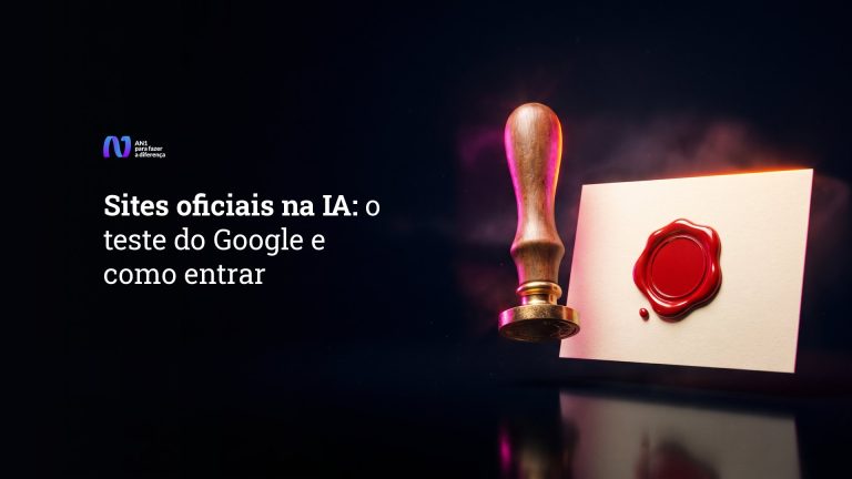 Sinete de latão ao lado de um selo de cera vermelho sobre cartão, símbolo dos sites oficiais na IA